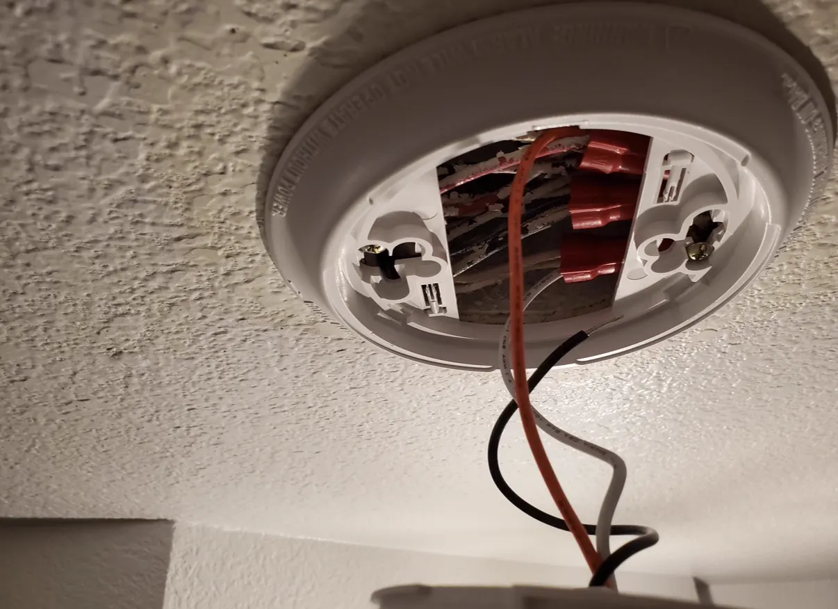 Ceiling fixture box wiring during a light fixture installation